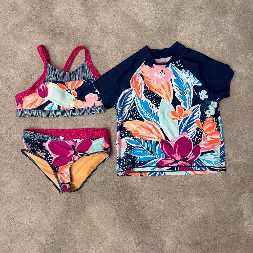 Athleta Girl Paradise Splash swim set